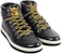 Sneaker Tinggi Gucci 'Kulit Hitam' 368496-B66Y0-1000