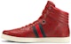 Sneaker Gucci Bertapak Tinggi 'Kulit Merah' 221825-A9L90-6461