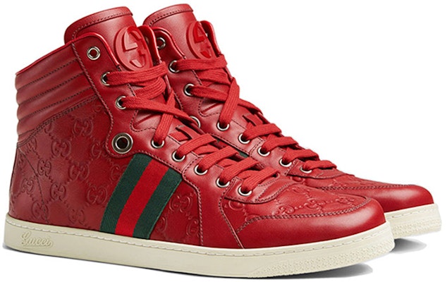 Gucci High-Top Sneaker 'Red Leather' 221825-A9L90-6461 Order Gucci High-Top Sneaker 'Red Leather' 221825-A9L90-6461