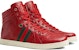 Sneaker Gucci Bertapak Tinggi 'Kulit Merah' 221825-A9L90-6461