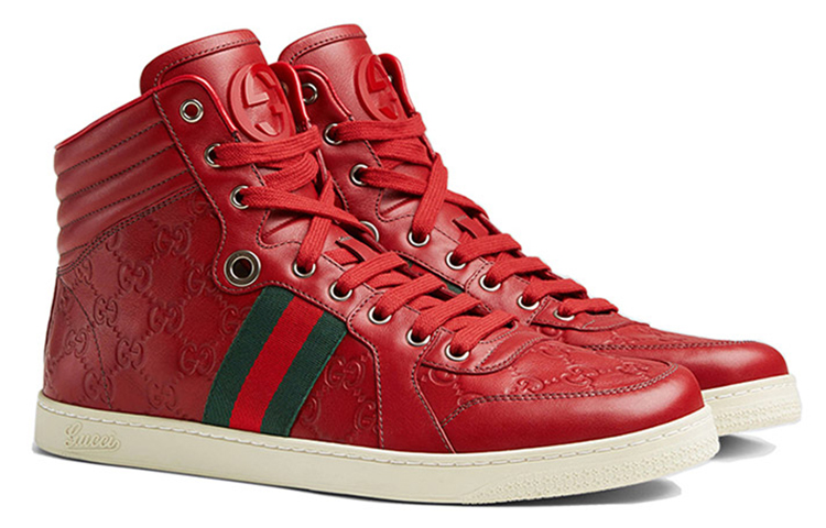 Order Gucci High-Top Sneaker 'Red Leather' 221825-A9L90-6461