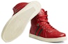 Purchase Sneaker Gucci Bertapak Tinggi 'Kulit Merah' 221825-A9L90-6461