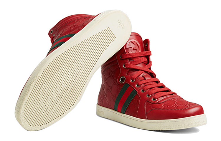 Purchase Gucci High-Top Sneaker 'Red Leather' 221825-A9L90-6461