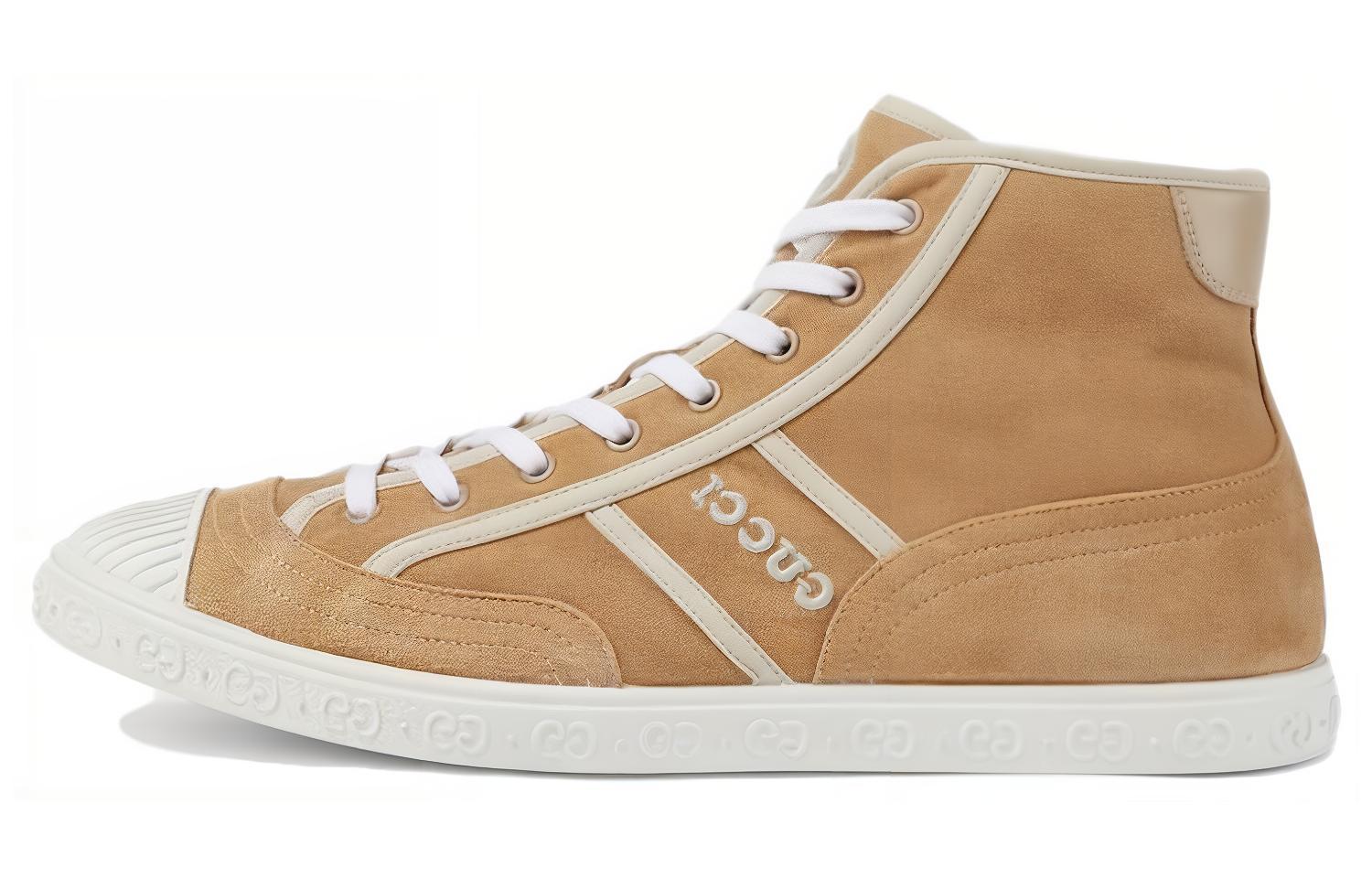 Gucci High-Top Sneakers 'Beige Suede' 759064-AACN0-9546