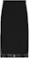 Buy 구찌 하이웨이스트 블랙 미디 일자 스커트 705909-ZHS22-1000