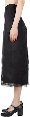 구찌 하이웨이스트 블랙 미디 일자 스커트 705909-ZHS22-1000 Details for 구찌 하이웨이스트 블랙 미디 일자 스커트 705909-ZHS22-1000