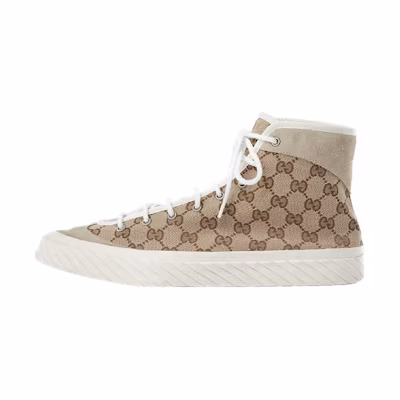 Gucci High-Top Canvas Sneakers 'Distressed Beige'