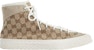 Sneakers Tinggi Gucci Kanvas 'Distressed Beige' 738995-FABQA-9796