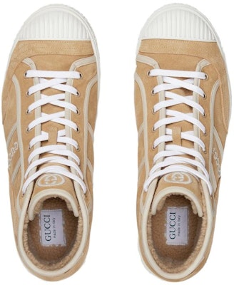 Sneakers Tinggi Gucci 'Suede Coklat Muda' 759064-AACN0-9546 Lookbook Sneakers Tinggi Gucci 'Suede Coklat Muda' 759064-AACN0-9546