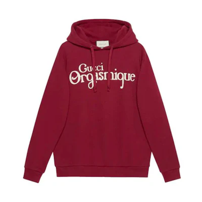 Gucci Hoodie with Logo Print in Burgundy 623244-XJCK0-6960