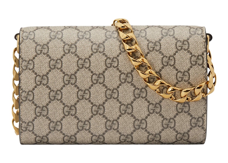 Order Gucci Horsebit 1955 小型手袋 GG Supreme 米色/深褐色款