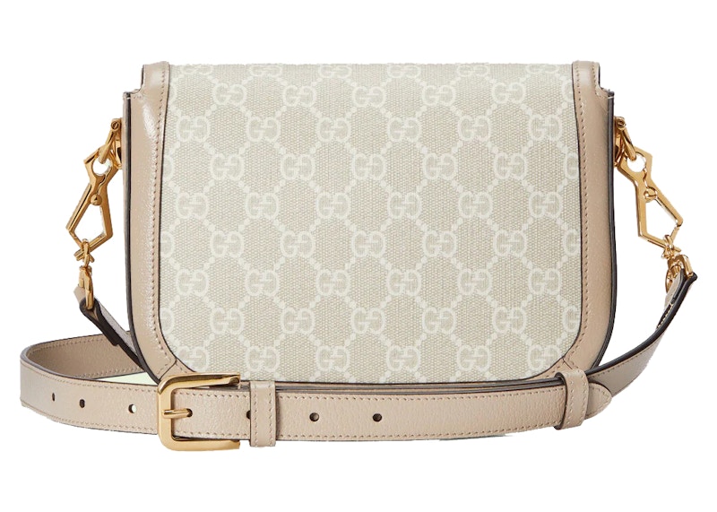 Order Tas Mini Gucci Horsebit 1955 GG Beige/Putih