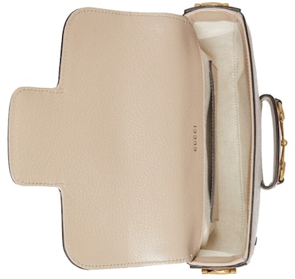 Gucci Horsebit 1955 GG Mini Bag Beige/White Lookbook Gucci Horsebit 1955 GG Mini Bag Beige/White