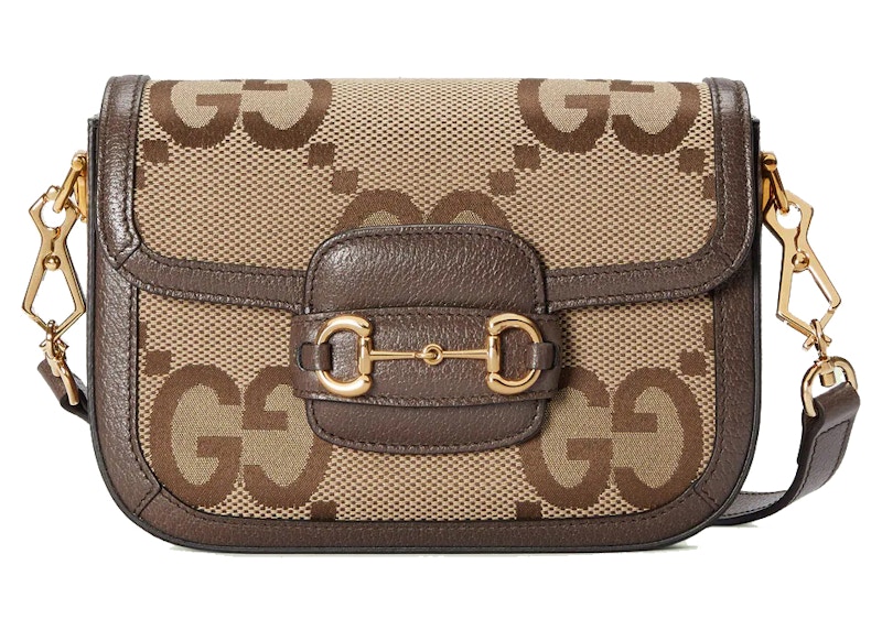 Gucci Horsebit 1955 Jumbo GG Mini Bag Camel/Ebony