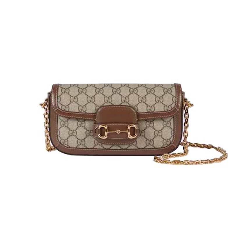 Gucci Horsebit 1955 Shoulder Bag Beige/Ebony