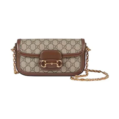 Gucci Horsebit 1955 Shoulder Bag Beige/Ebony