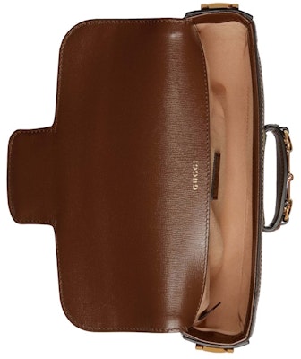 Gucci Horsebit 1955 Shoulder Bag Beige/Ebony Lookbook Gucci Horsebit 1955 Shoulder Bag Beige/Ebony