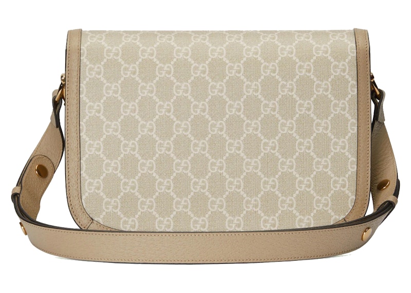 Order Beg Kecil Gucci Horsebit 1955 Beige/Putih