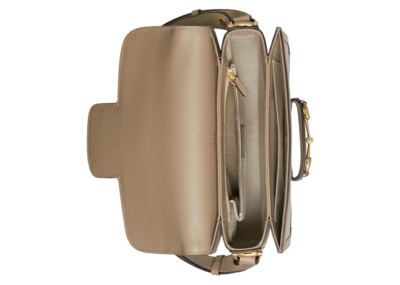 Lookbook Beg Kecil Gucci Horsebit 1955 Beige/Putih