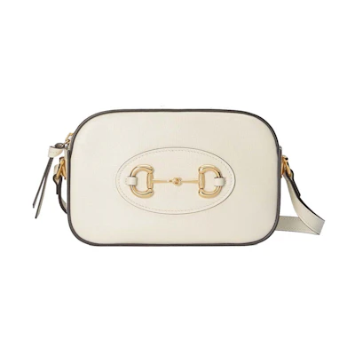 Gucci Horsebit 1955 Small Camera Shoulder Bag White