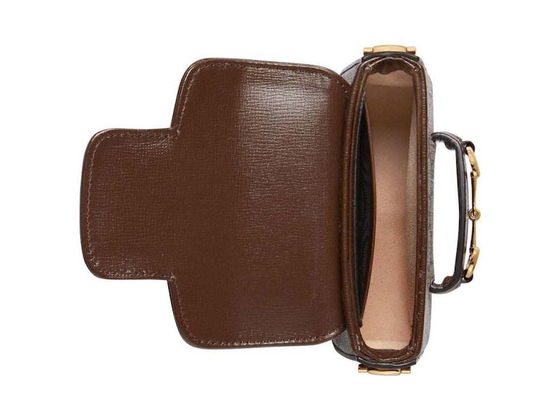 Lookbook 구찌 홀스빗 1955 스트랩 지갑 베이지/에보니 슈프림 
