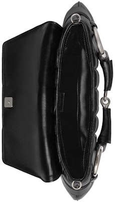 Gucci馬銜鍊條中號肩背包-黑色 Lookbook Gucci馬銜鍊條中號肩背包-黑色