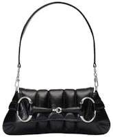 Gucci Horsebit Chain Small Shoulder Bag Black Gucci Horsebit Chain Small Shoulder Bag Black