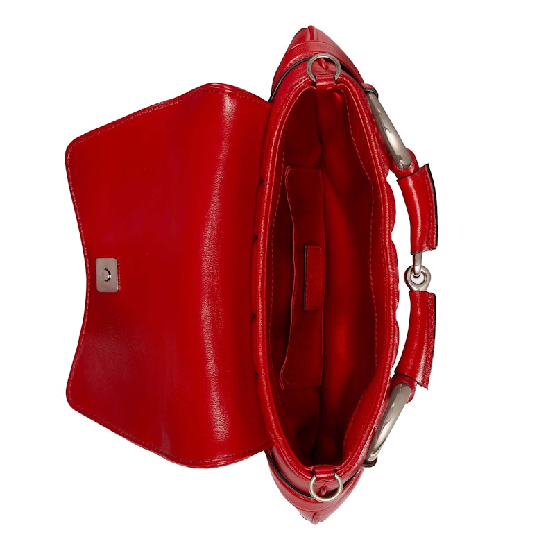 Lookbook Beg Gucci Rantai Horsebit Bahu Kecil Merah