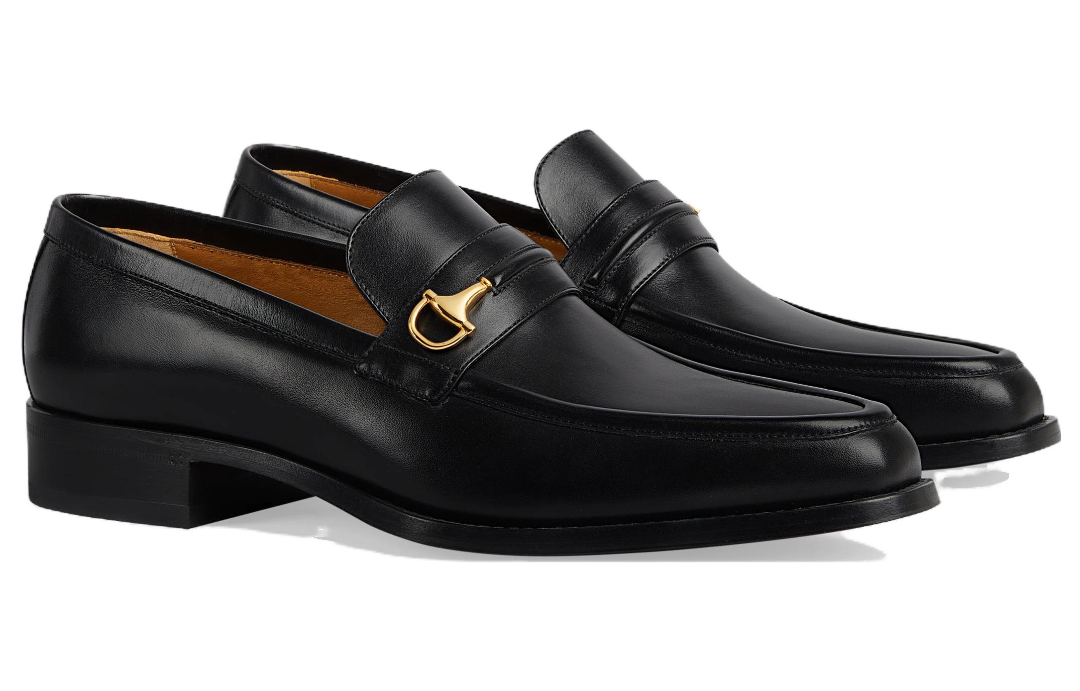 Gucci Horsebit Flat Loafers 'Black' 圖 2