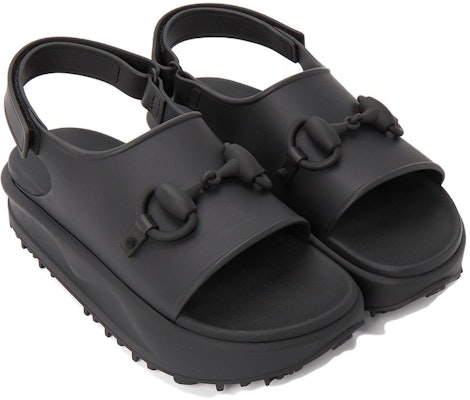 Gucci Horsebit Flatform Sandal 'Black' 747752-JAAC9-1000 Lookbook Gucci Horsebit Flatform Sandal 'Black' 747752-JAAC9-1000