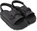 Lookbook Sandal Platform Gucci Horsebit 'Hitam' 747752-JAAC9-1000