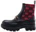 Buy Bota Gucci Horsebit GG Jersey 'Negro Rojo' 718708-AAA4Y-1071