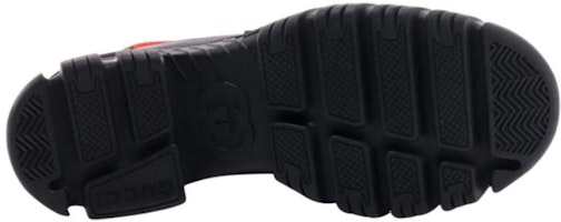 GUCCI古馳 皮革 GG 平紋針織 時尚短靴 紅黑 Details for GUCCI古馳 皮革 GG 平紋針織 時尚短靴 紅黑