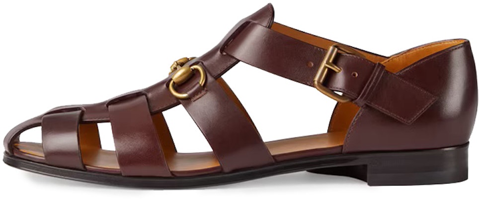 Gucci Horsebit Sandal 'Burgundy' Buy Gucci Horsebit Sandal 'Burgundy'