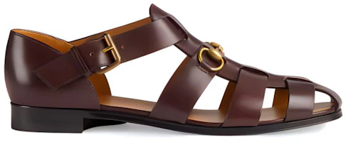 Order GUCCI 古馳 馬衔扣涼鞋 酒紅色