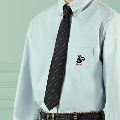 GUCCI Horsebit Striped Black Tie for Men - Stylish and Minimalist 721000-4EAAI-1179 Lookbook GUCCI Horsebit Striped Black Tie for Men - Stylish and Minimalist 721000-4EAAI-1179