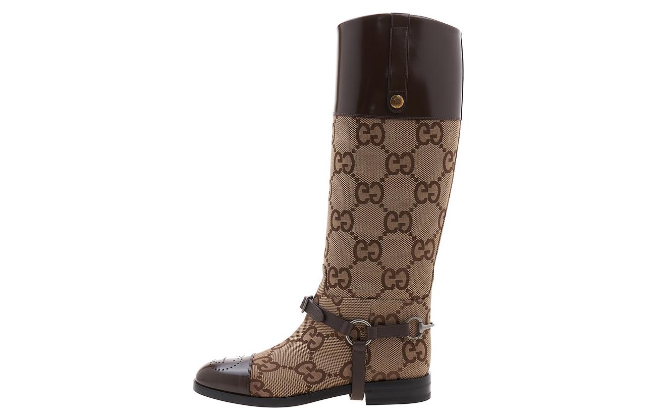 Gucci Horsebit Tall Boots 'Beige Brown' 675658-UKO50-2597