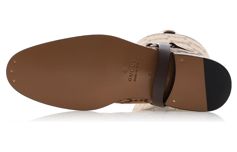 Details for グッチ ホースビット タル ブーツ 'ベージュブラウン' 675658-UKO50-2597 675658-UKO50-2597