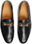 Purchase (W) Gucci Horsebit Loafer dengan Web 'Kulit Hitam' 581513-DLCC0-1078