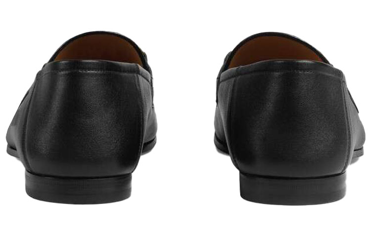 Details for (W) Gucci Horsebit Loafer dengan Web 'Kulit Hitam' 581513-DLCC0-1078