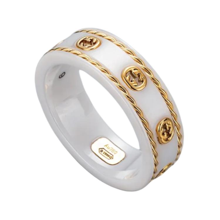 Order GUCCI Icon 18K金雙G戒指 時尚配件 YBC606826002