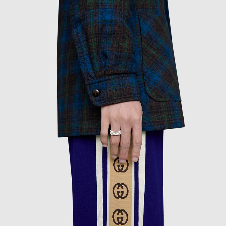 Shop GUCCI Icon 18K金雙G戒指 時尚配件 YBC606826002