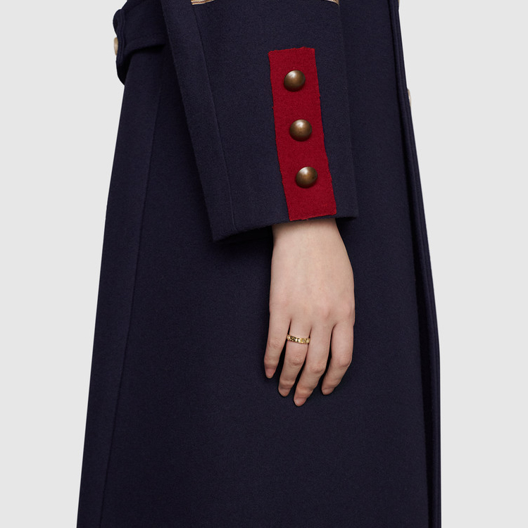 GUCCI Icon Series 18K Gold Ring with Star Diamond for Couples Unisex. 662057-J8540-8000 圖 4