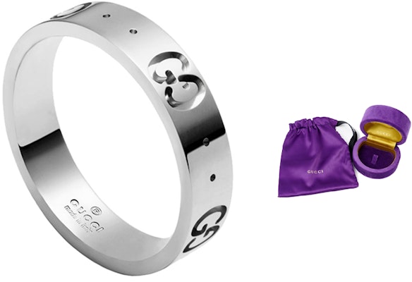 Anillo GUCCI Icon Series Oro Blanco 18K Diseño Unisex para Parejas. 660070-J8502-9000 Order Anillo GUCCI Icon Series Oro Blanco 18K Diseño Unisex para Parejas. 660070-J8502-9000