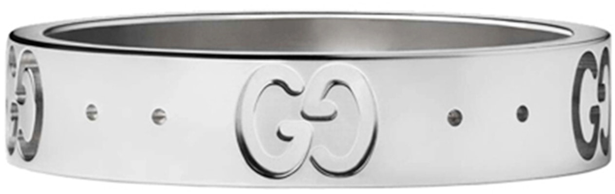 Anillo GUCCI Icon Series Oro Blanco 18K Diseño Unisex para Parejas. 660070-J8502-9000 Shop Anillo GUCCI Icon Series Oro Blanco 18K Diseño Unisex para Parejas. 660070-J8502-9000