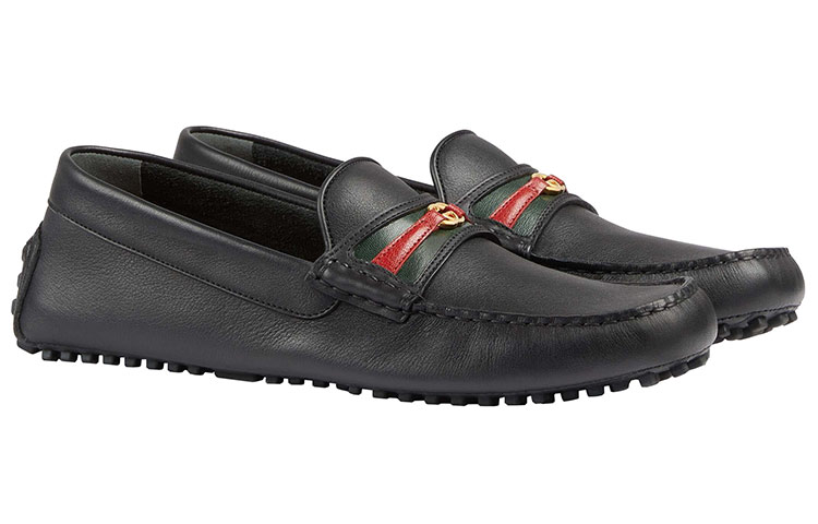 Lookbook Gucci Baskets Basses Noires Double G Interlock Casual 648039-1XH30-1094
