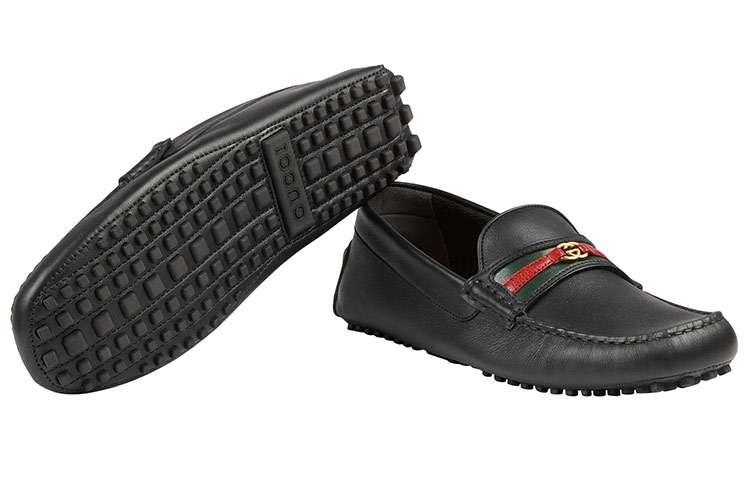 Details for Gucci Baskets Basses Noires Double G Interlock Casual 648039-1XH30-1094