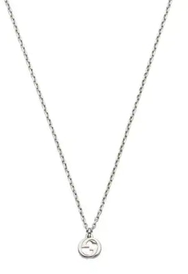 GUCCI Interlocking 925 Silver Necklace Unisex Couple Design - Silver 796355J8400 Buy GUCCI Interlocking 925 Silver Necklace Unisex Couple Design - Silver 796355J8400
