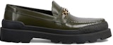 Order Gucci Interlocking 'Loafer Kulit Hijau' 761519-17X00-3346