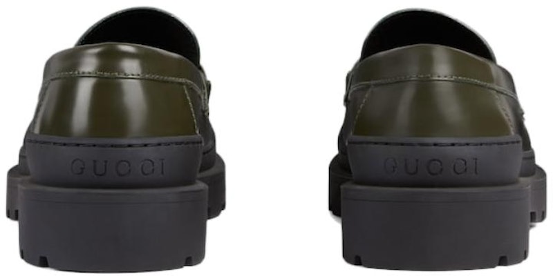 구찌 그린 인터로킹 로퍼 (Gucci Green Interlocking Loafer) 761519-17X00-3346 Shop 구찌 그린 인터로킹 로퍼 (Gucci Green Interlocking Loafer) 761519-17X00-3346